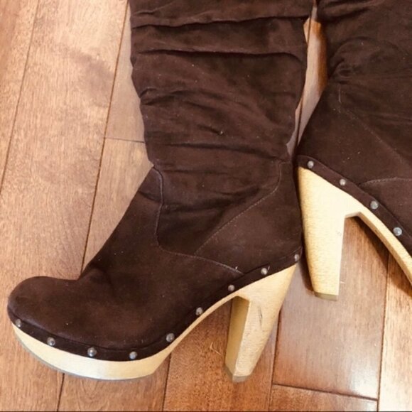 SHOE Dazzle Steady Heeled Boots Size : 7.5 - Picture 4 of 9